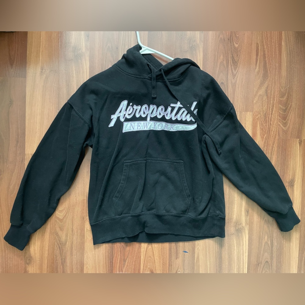 Aeropostale NY Black Hoodie with logo